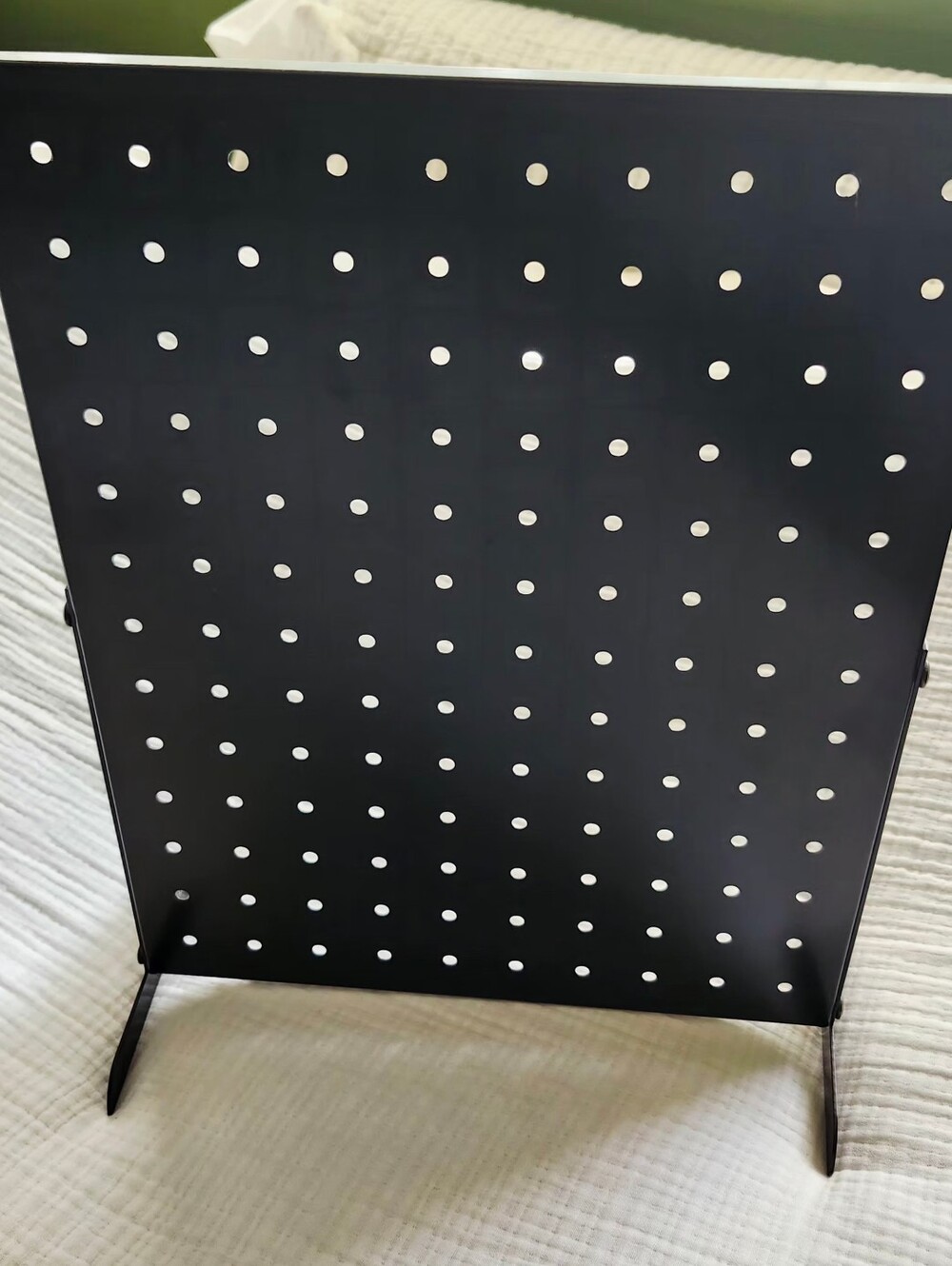 Black Pegboard Display Stand